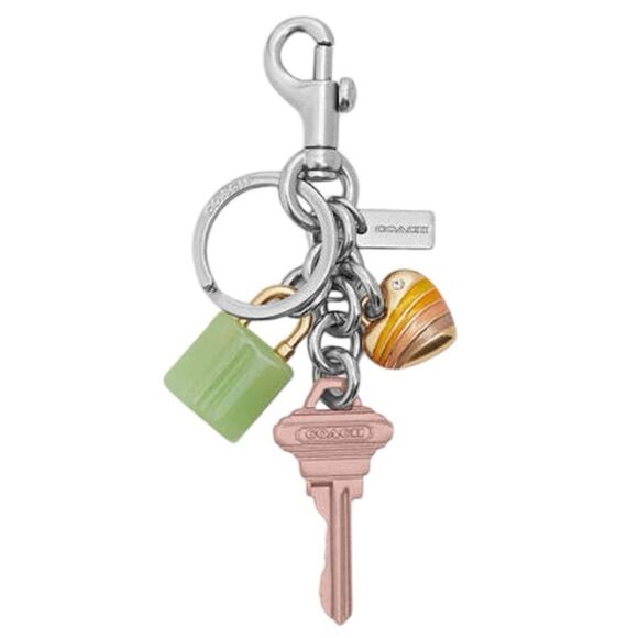 Coach Key Cluster Bag Charm New - Picture 1 of 2